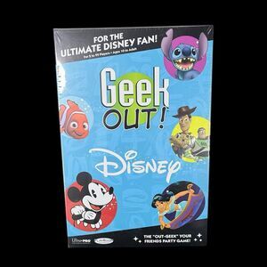 Geek Out! Disney Trivia Party Game - New Sealed